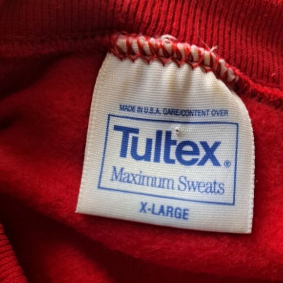 VTG R D Foster Tultex Teddy Bear Sweater sweatshirt 3D Nose & Eyes Holiday XL - Picture 7 of 7